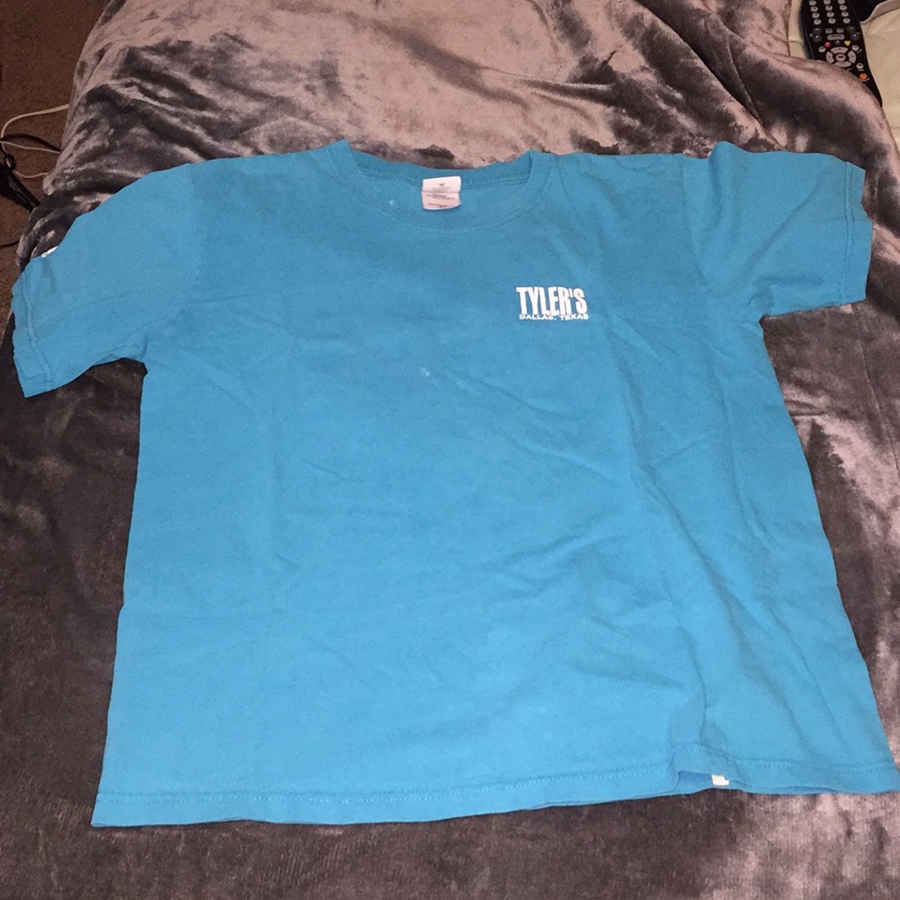 tyler texas blue t-shirt. YOUTH LARGE
